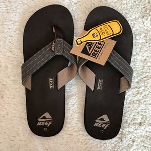 Men's Reef Quencha TQT Brown Size 10 NWT